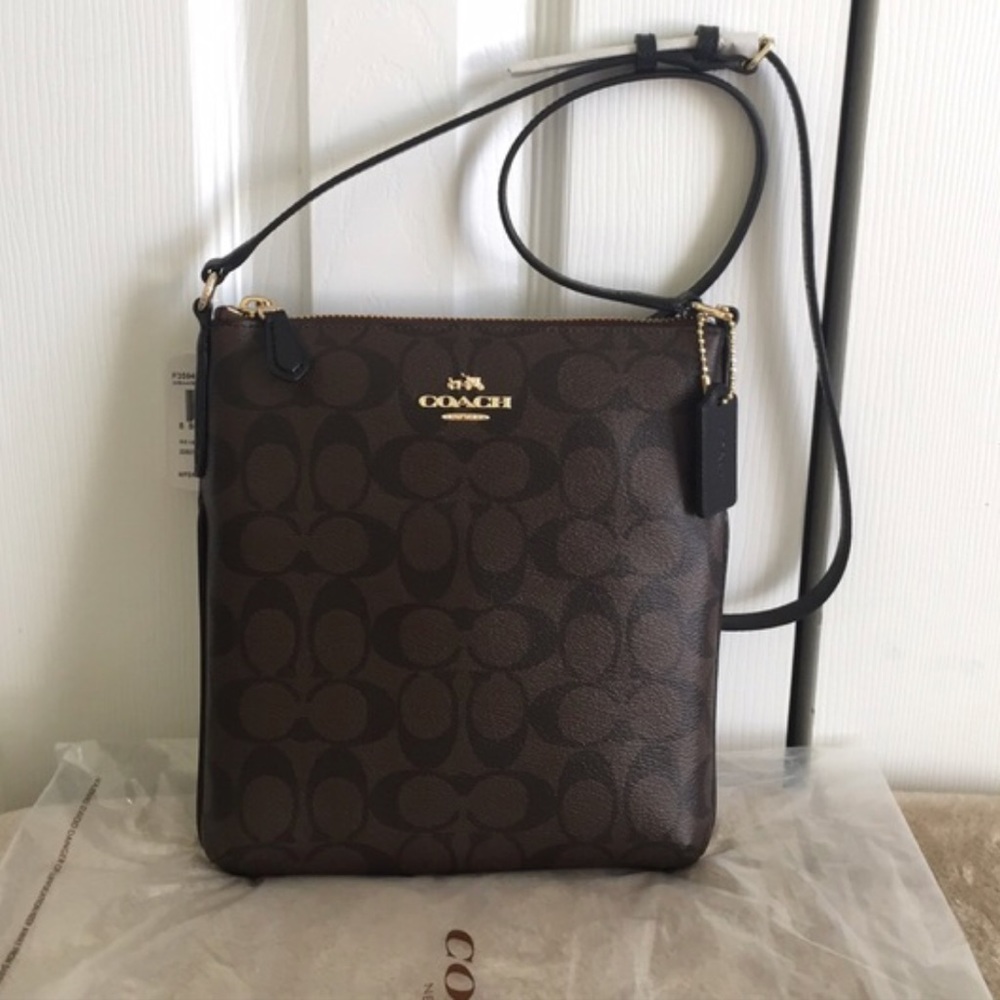 Authentic Coach North/South Crossbody Bag